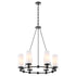 Lee Boulevard 6-light Chandelier Matte Black