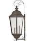 Edgewater 4-Light Extra Large Wall Mount Lantern in Oil Rubbed Bronze