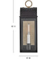 Campbell 1-Light Medium Wall Mount Lantern in Black