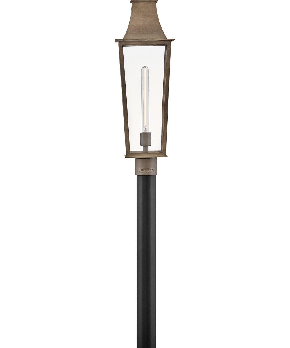 Georgetown 1-Light Large Post Top Lantern in Burnished Bronze