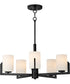 Dart 5-Light Chandelier Black