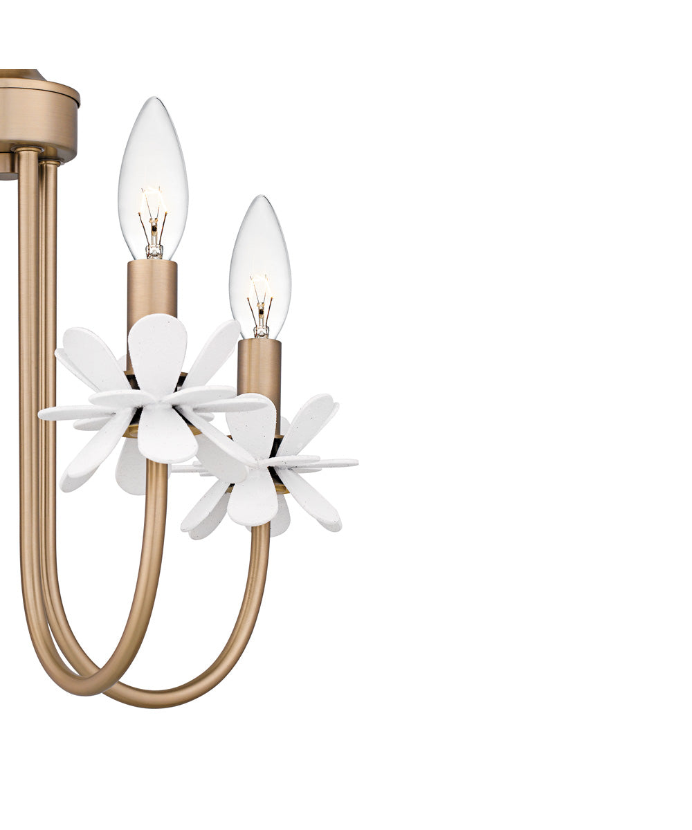 Remy Large 4-light Semi Flush Mount Bronze Gold