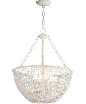 Cestino 4-Light Pendant Weathered White