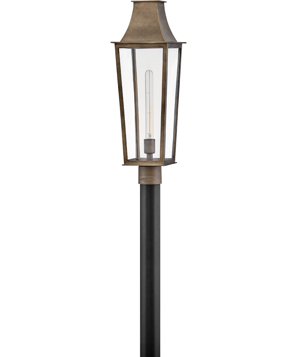 Georgetown 1-Light Large Post Top Lantern in Burnished Bronze