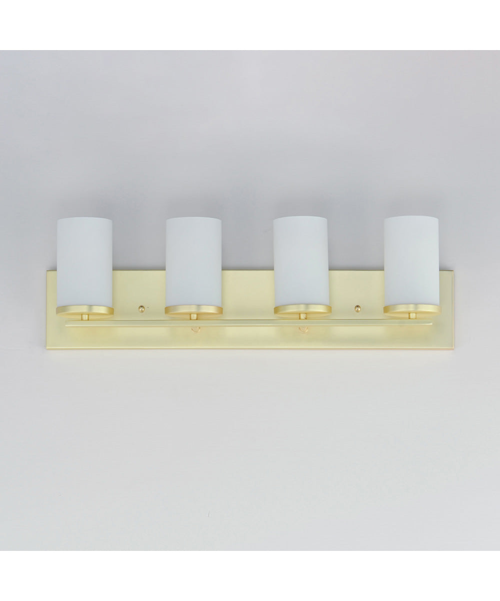 Lateral 4-Light Bath Vanity Satin Brass