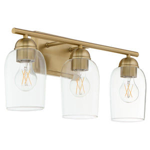 Wallinger 3-light Bath Vanity Light Aged Brass