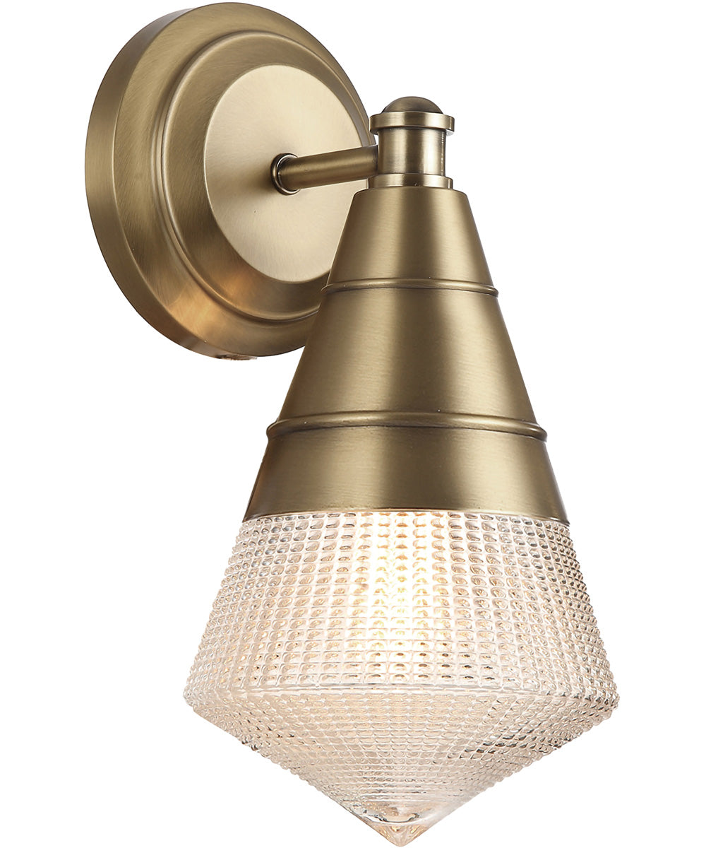 Hargreaves 1-Light Wall Sconce Natural Aged Brass