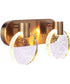 Glisten 2-Light Lighting Satin Brass