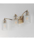 Rigata 3-Light Bath Vanity Satin Champagne