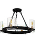 Gloucester Large 4-light Semi Flush Mount Matte Black