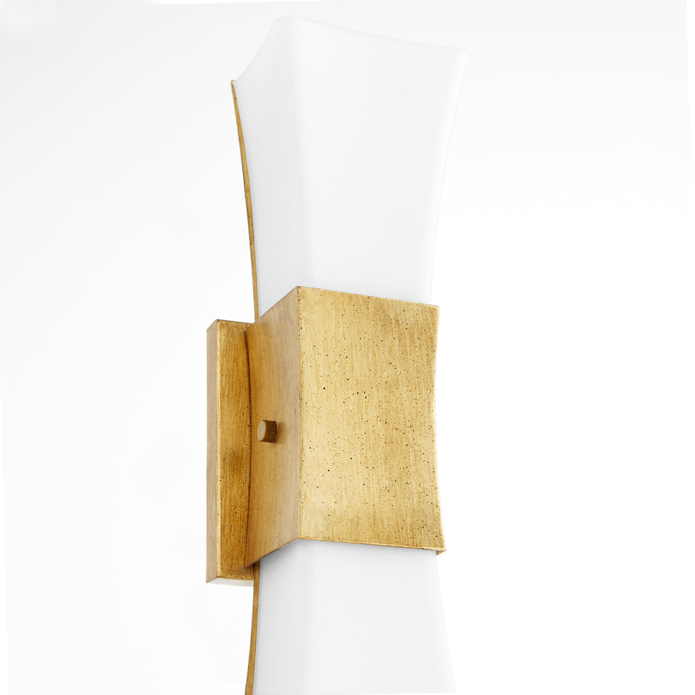 Ayala 2-light Wall Sconce Gold Leaf