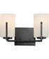 Dart 2-Light Bath Vanity Black