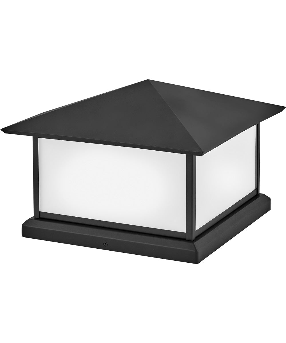 Walter 2-Light Large Pier Mount Lantern in Textured Black