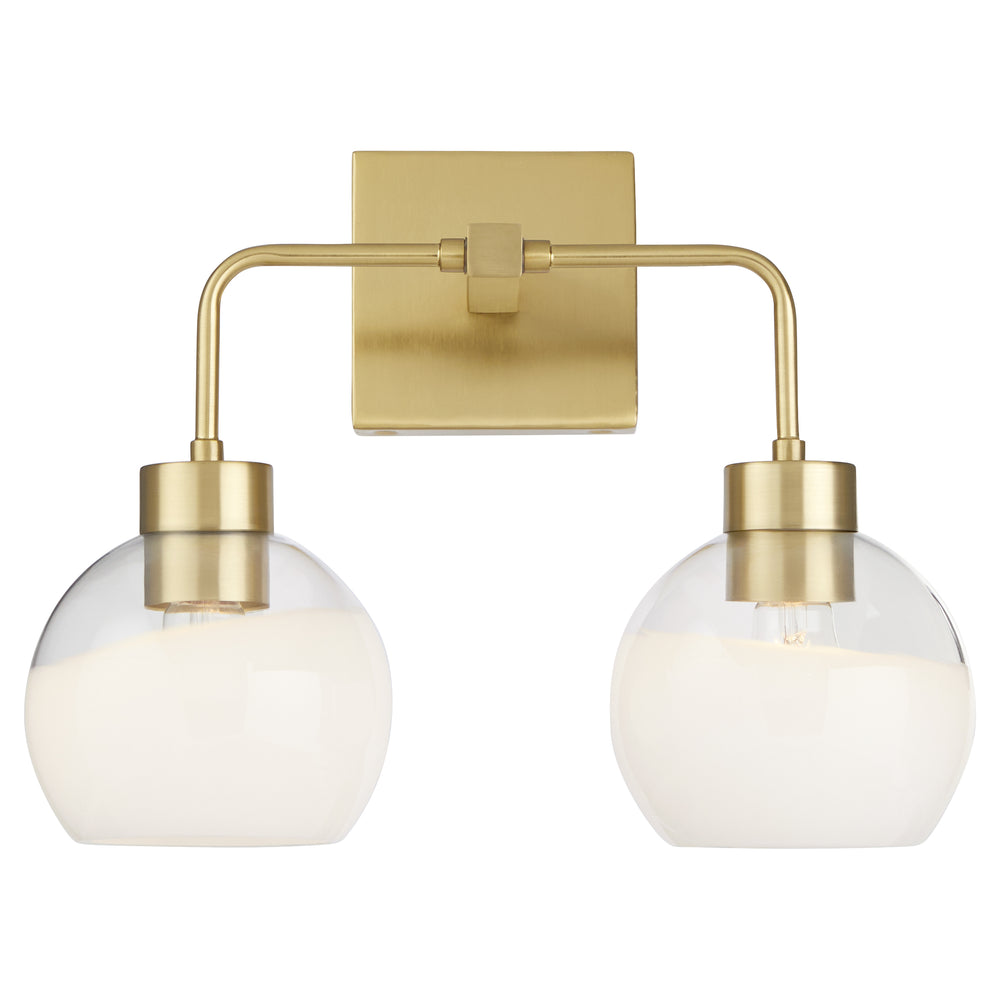 Lacy 2-light Bath Vanity Light Aged Brass