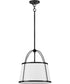 Clarke 1-Light Large Drum Pendant in Black