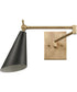 Luca 1-Light sconce  Natural Brass / Matte Black