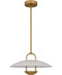 Bingham Large Pendant Brushed Gold