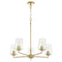 Goodwin Chandelier Aged Brass