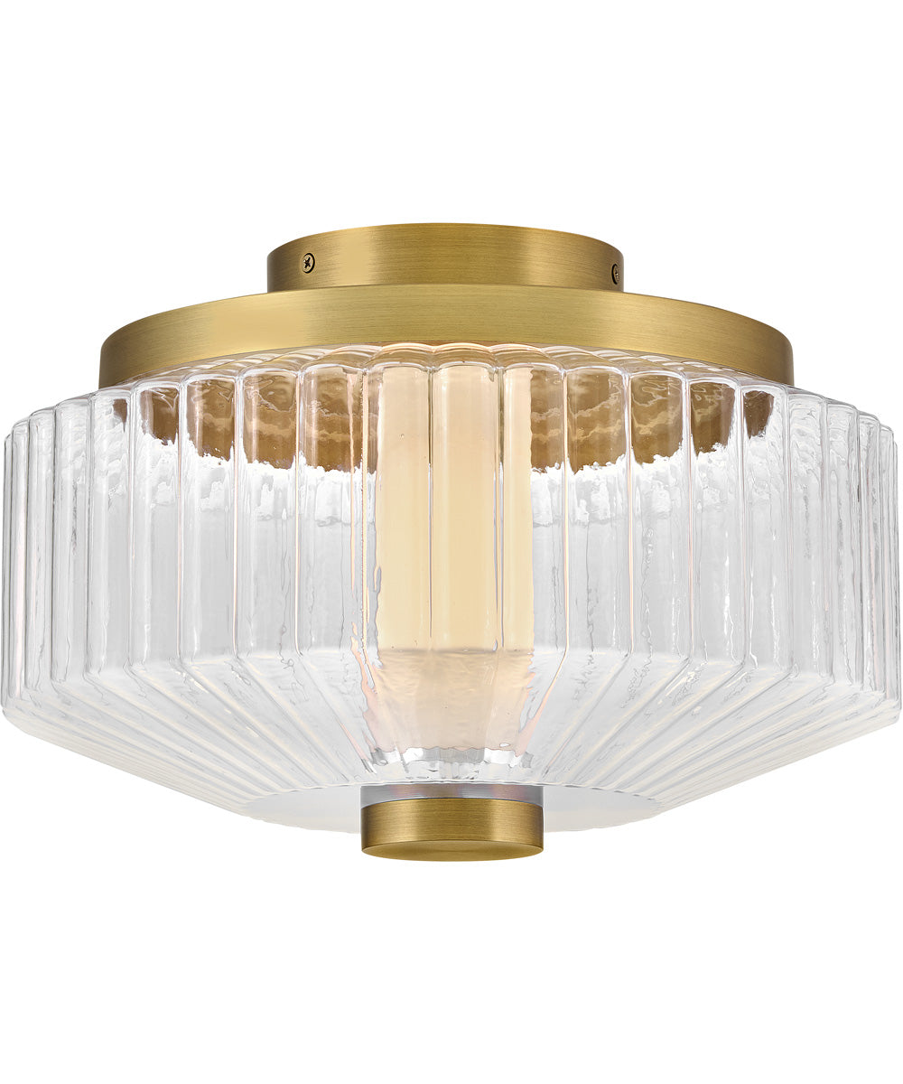 Reign LED-Light Small LED Flush Mount in Lacquered Brass