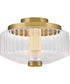 Reign LED-Light Small LED Flush Mount in Lacquered Brass