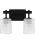 Brenthouse Medium 2-light Bath Light Matte Black