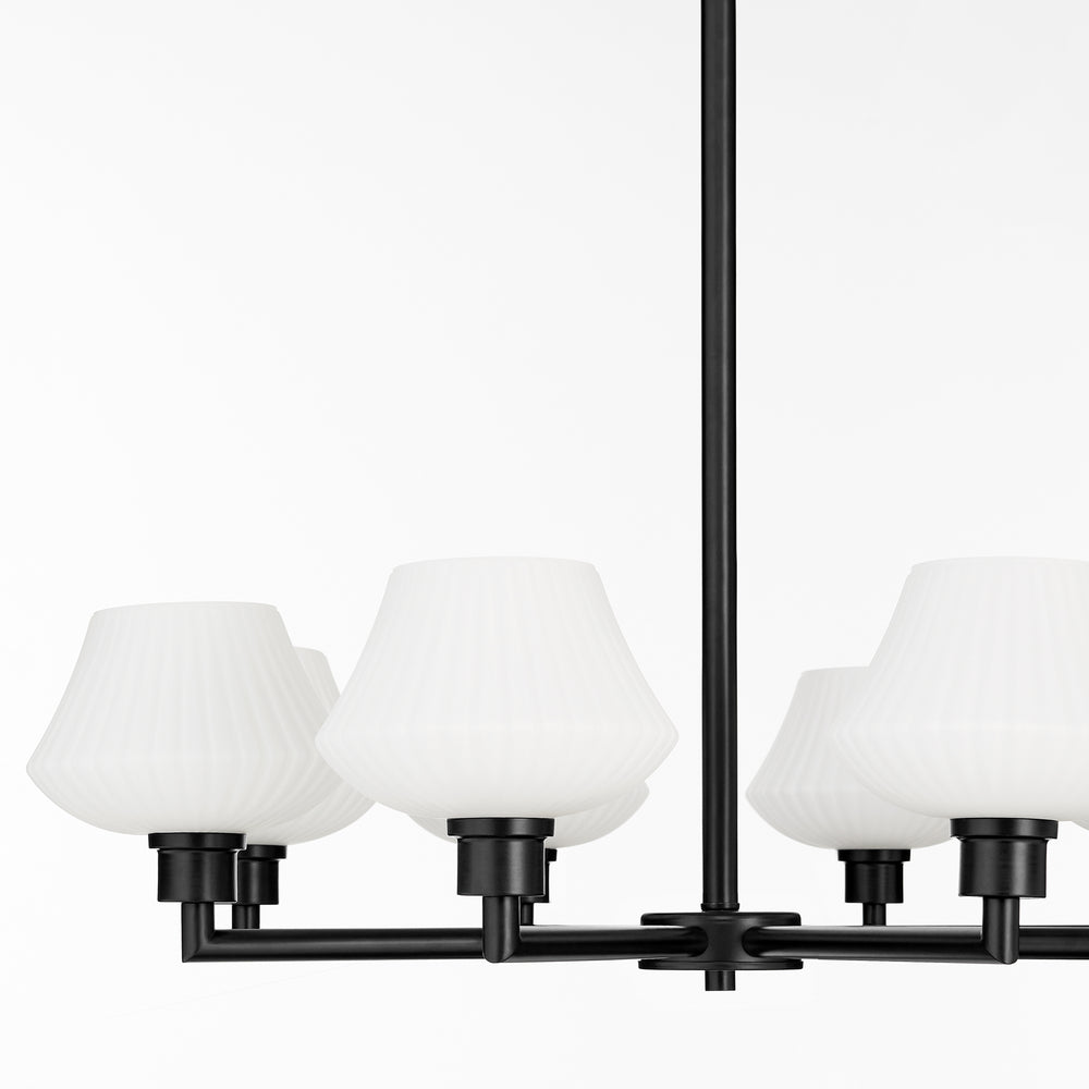 Cassini 8-light Chandelier Matte Black