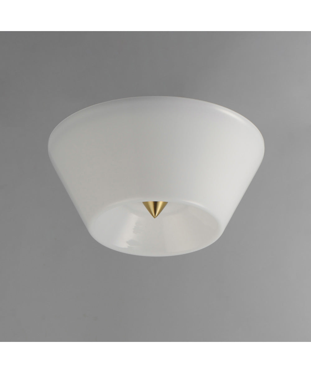 Tack LED Flush Mount Natural Aged Brass