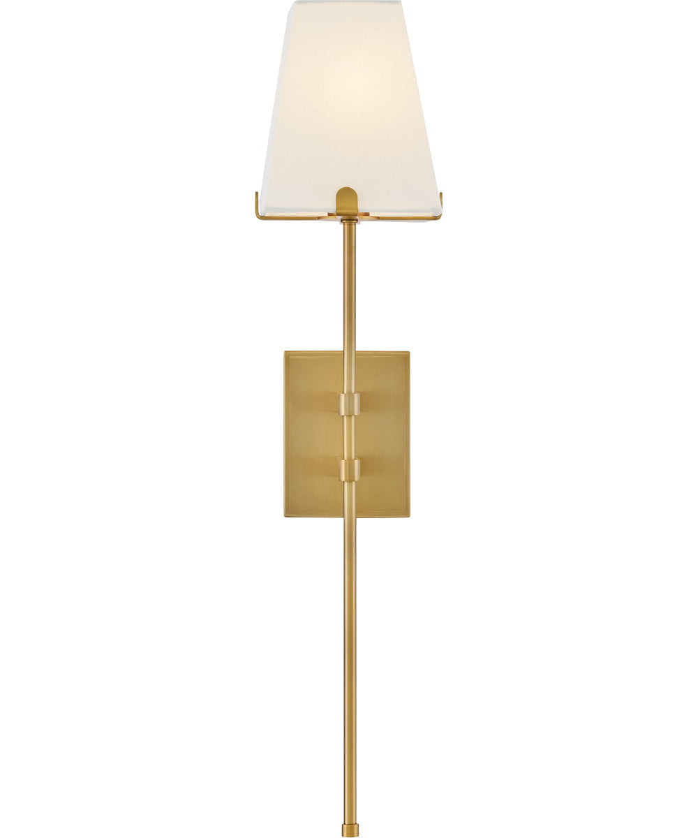 Benton 1-Light Large Single Light Sconce in Lacquered Brass