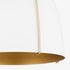 Jamie 1-light Pendant Studio White w/ Aged Brass