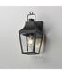 Storybook 1-Light Outdoor Small Wall Sconce Black