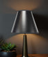 5x10x8.5" CLIP-ON FITTER Black Parchment Empire Lampshade