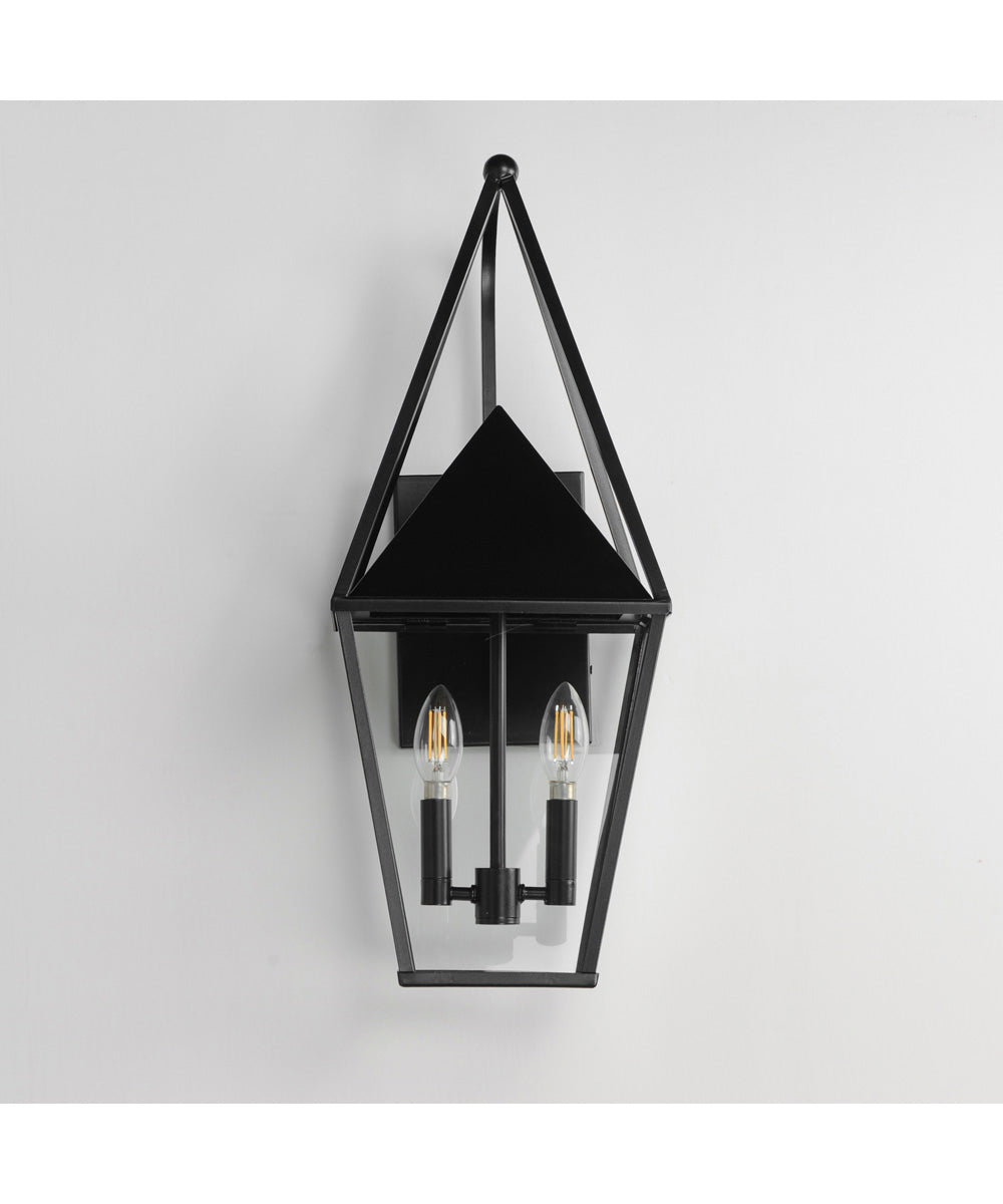 Bavaria Large 2-Light Outdoor Wall Sconce Black