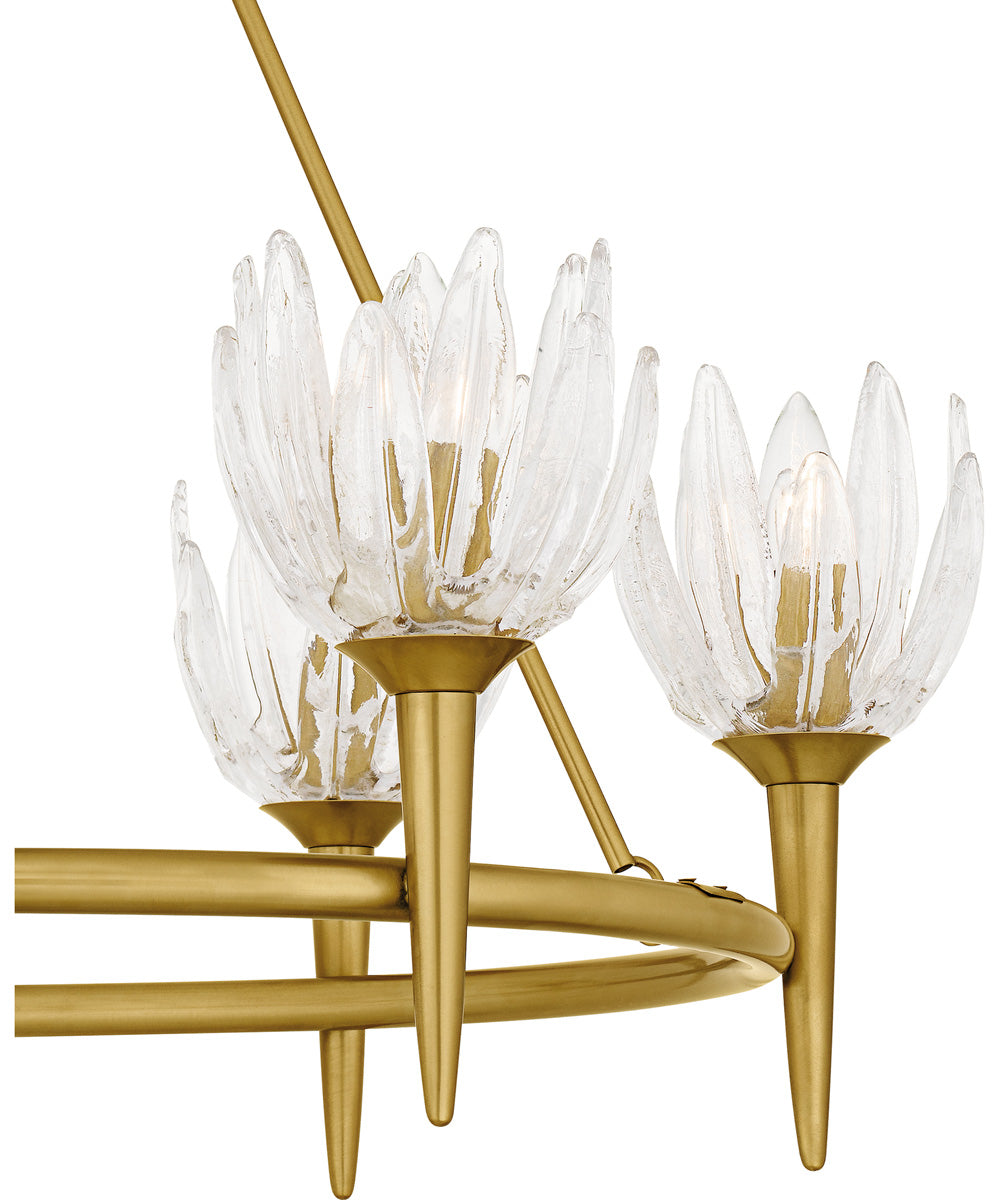 Shea 6-light Chandelier Brushed Gold