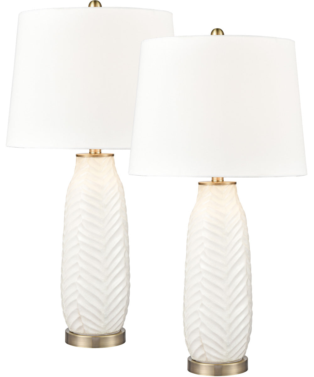 Bynum 29'' High 1-Light Table Lamp - Set of 2 White