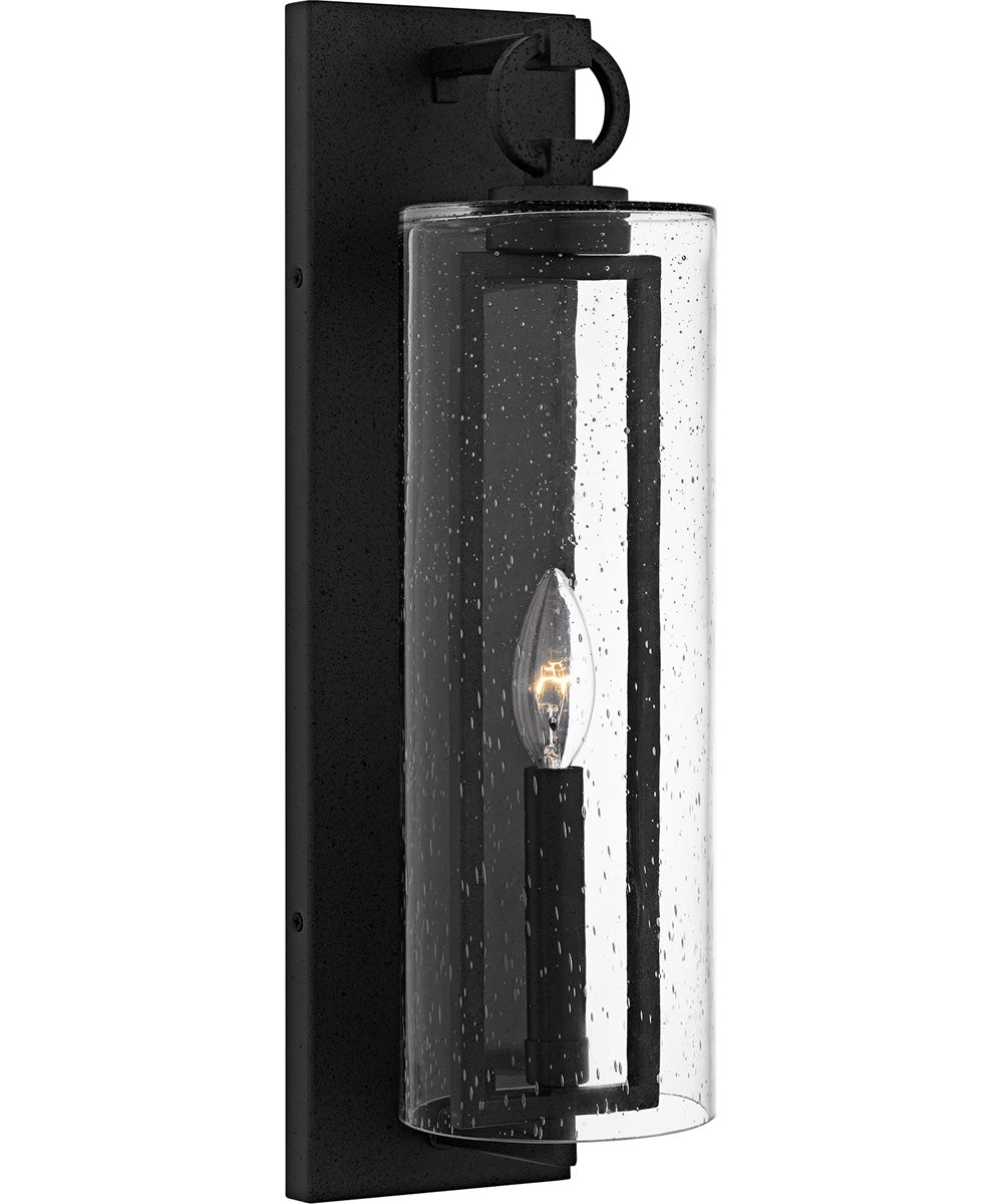 Redan Medium 1-light Outdoor Wall Light Stone Black