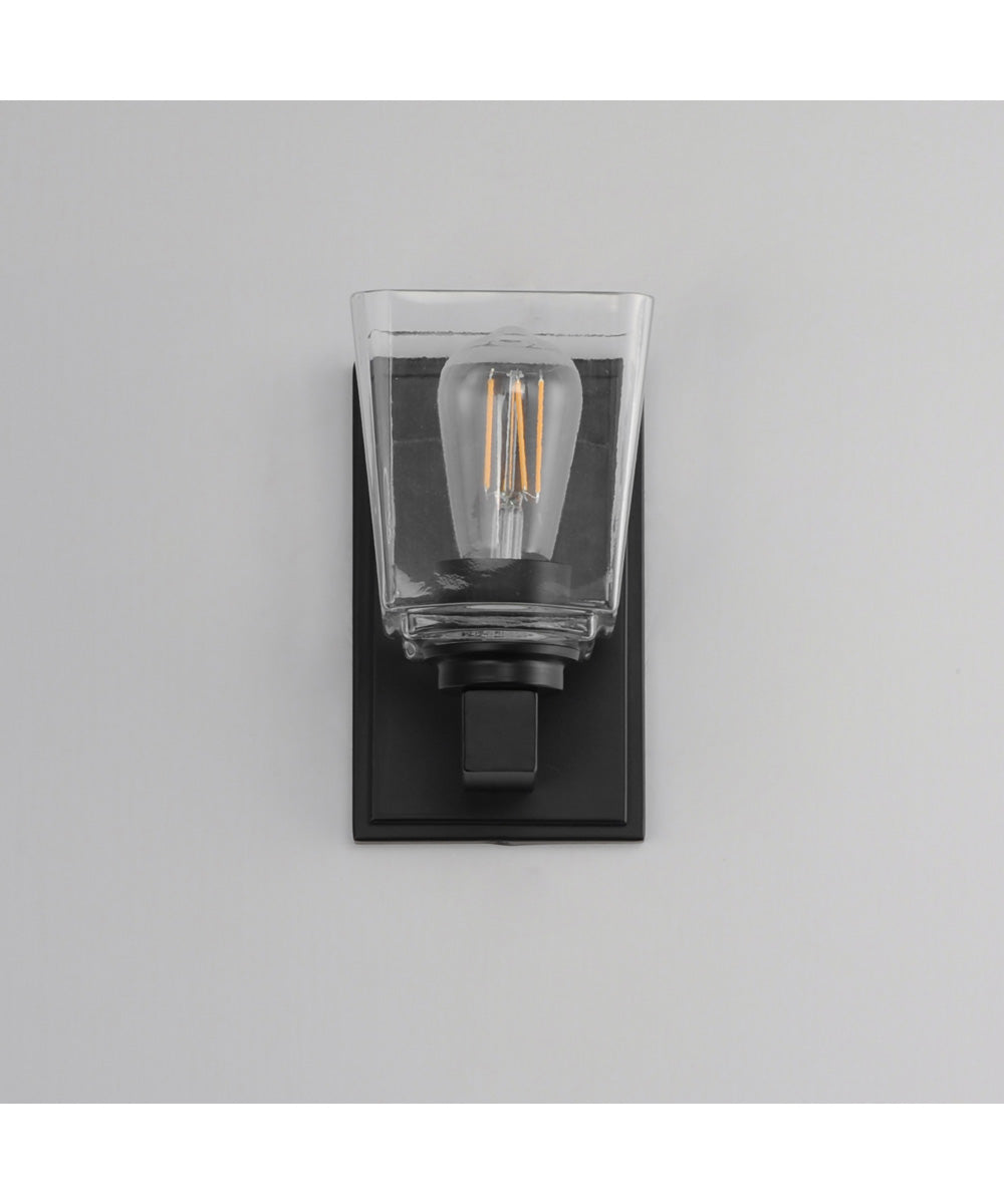 Cubos 1-Light Wall Sconce Black