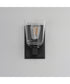 Cubos 1-Light Wall Sconce Black