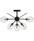 Salvador Extra Large 6-light Semi Flush Mount Earth Black