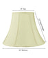 8x16x12" CLIP-ON FITTER Egg Shell Shantung Bell Lampshade