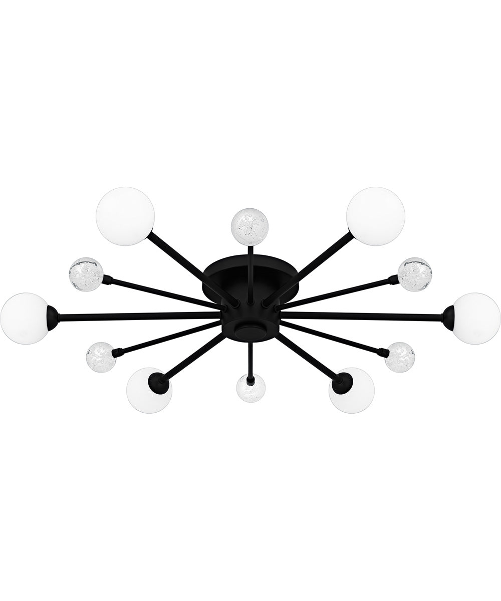 Quoizel Semi-Flush Mount Extra Large 6-light Semi Flush Mount Matte Black