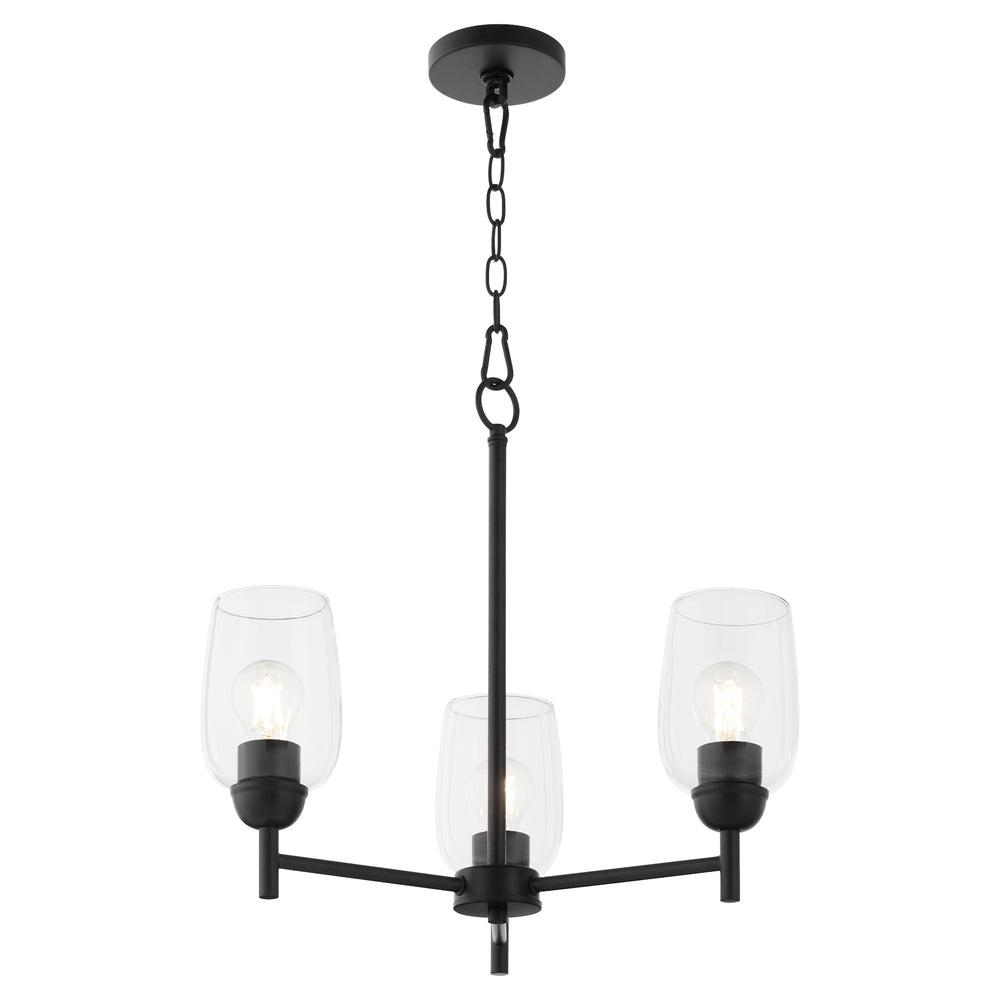 Wallinger 3-light Chandelier Matte Black