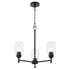 Wallinger 3-light Chandelier Matte Black