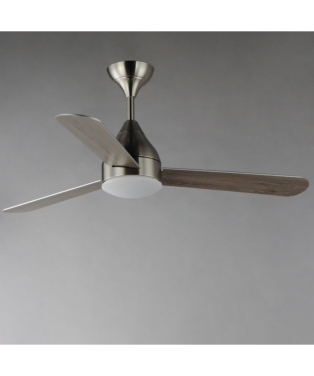 Selene 52 inch 3-Blade Fan With LED Light Kit Satin Nickel