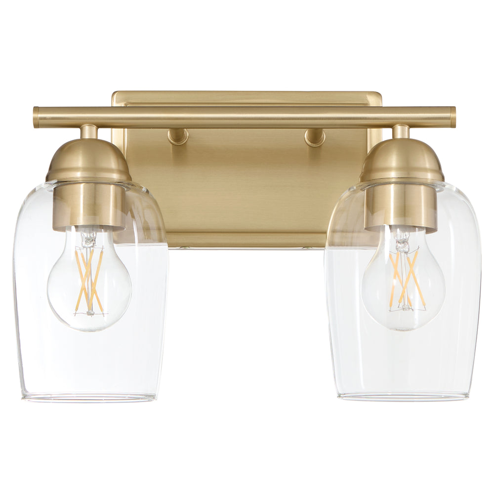 Wallinger 2-light Bath Vanity Light Aged Brass