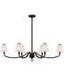 McKinney Medium 6-light Island Light Matte Black