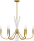 Cecily 6-light Chandelier Brushed Gold