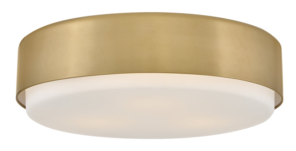 Cedric 3-Light Medium Flush Mount in Lacquered Brass