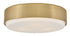 Cedric 3-Light Medium Flush Mount in Lacquered Brass