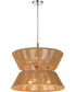 Serena 6-Light Lighting Chrome/Walnut