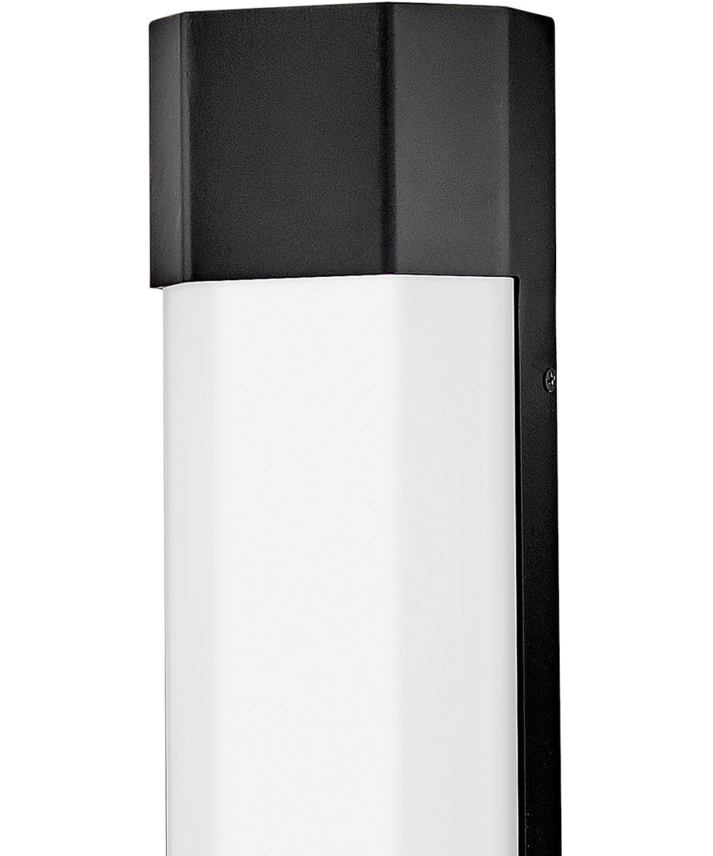 Facet LED-Light Large Wall Mount Lantern in Black